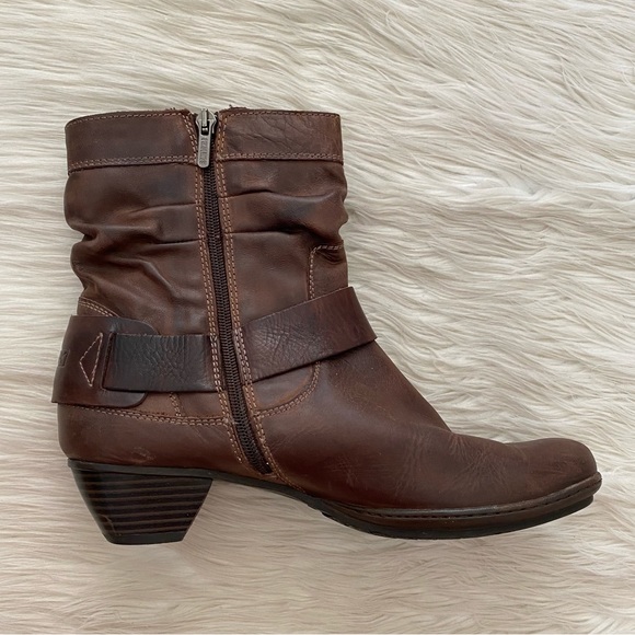 Pikolinos Brown Leather Brujas Slouchy Boots - Picture 6 of 11